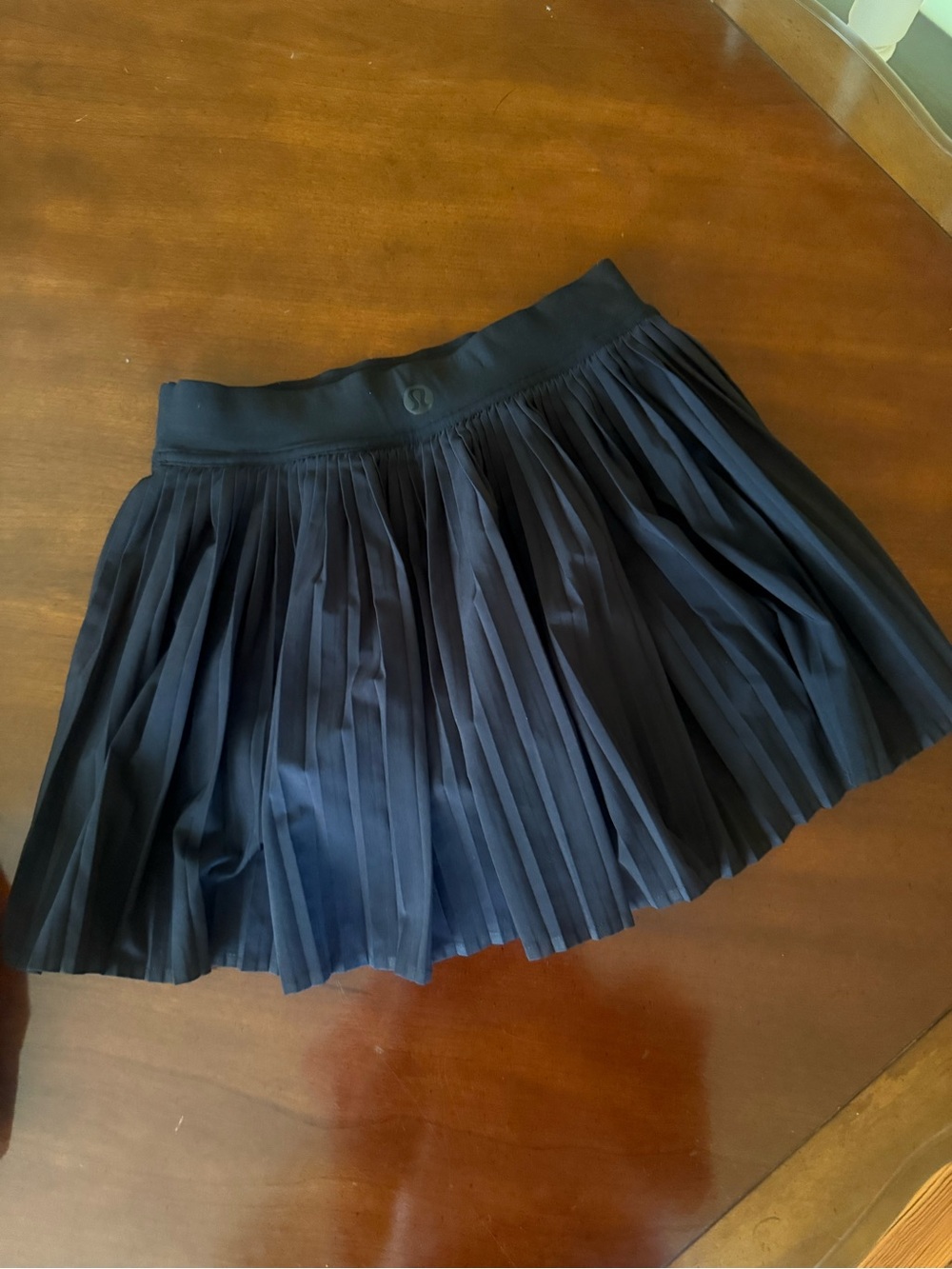 lululemon athletica Black Pleated Tennis Skirt